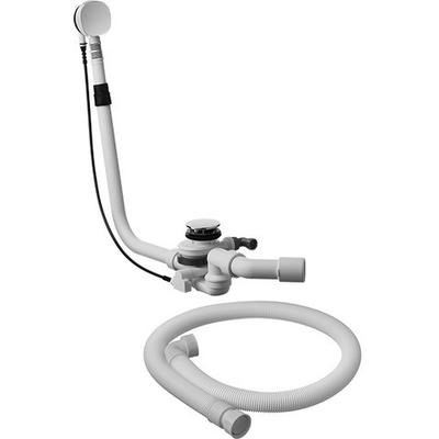 Duravit Ab- und Überlaufgarnitur mit Zulauf Chrom 320x80x565 mm - 791270000001000 791270000001000 Image