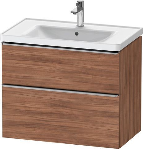 Duravit D-Neo Waschtischunterbau wandhängend Nussbaum Matt 784x452x625 mm - DE4355070790000 DE4355070790000 Image