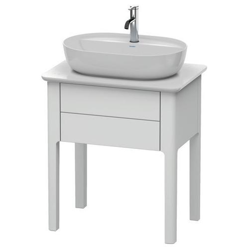 Duravit Luv Konsolenwaschtischunterbau bodenstehend Weiß Seidenmatt 638x450x743 mm - LU956003636 LU956003636