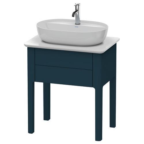 Duravit Luv Konsolenwaschtischunterbau bodenstehend Nachtblau Seidenmatt 638x450x743 mm - LU95600989 LU956009898