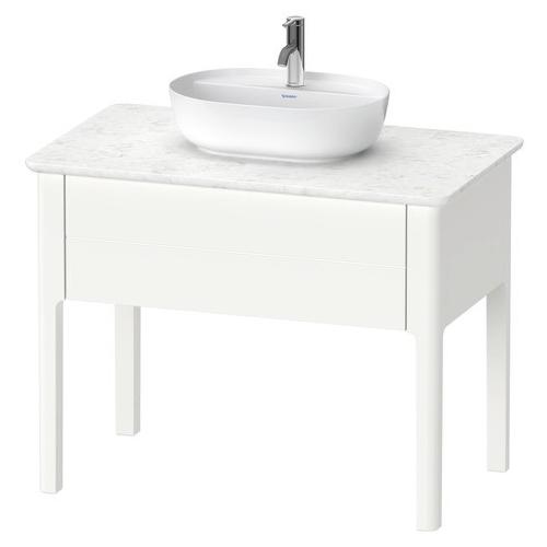 Duravit Luv Konsolenwaschtischunterbau bodenstehend Weiß Seidenmatt 938x570x743 mm - LU956403636 LU956403636