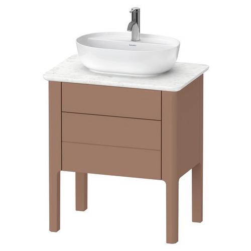 Duravit Luv Konsolenwaschtischunterbau bodenstehend Mandel Seidenmatt 638x450x743 mm - LU956505454 LU956505454