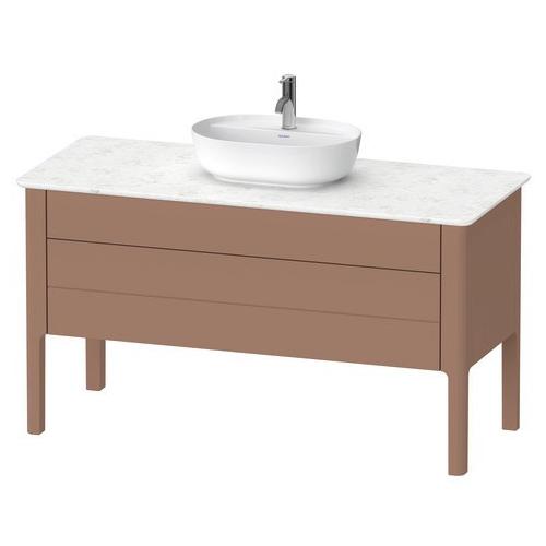 Duravit Luv Konsolenwaschtischunterbau bodenstehend Mandel Seidenmatt 1338x570x743 mm - LU956605454 LU956605454