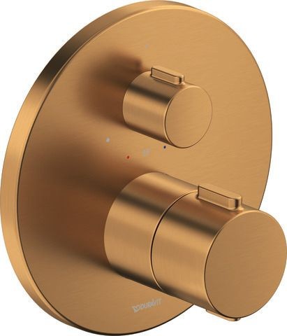 Duravit Thermostatarmaturen Thermostat Unterputz, 1 Verbraucher Bronze Gebürstet 170x94x170 mm - TH4 TH4200016004 Image