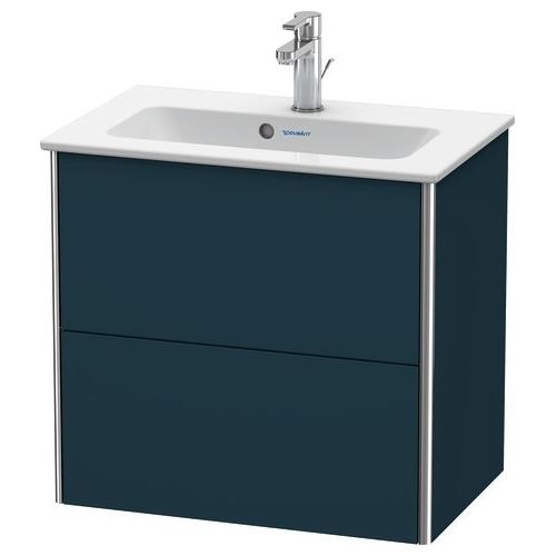 Duravit XSquare Waschtischunterbau wandhängend Nachtblau Seidenmatt 610x388x560 mm - XS416509898 XS416509898