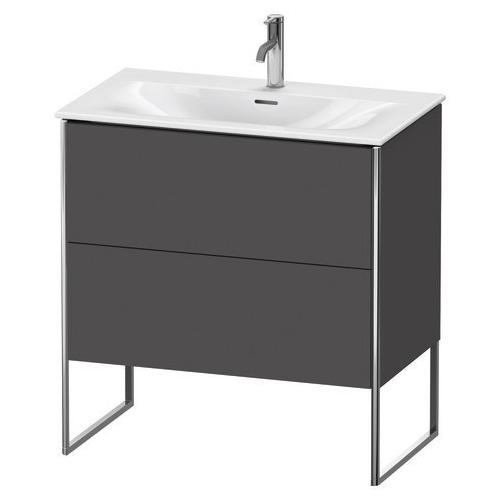 Duravit XSquare Waschtischunterbau bodenstehend Graphit Matt 810x478x832 mm - XS452404949 XS452404949