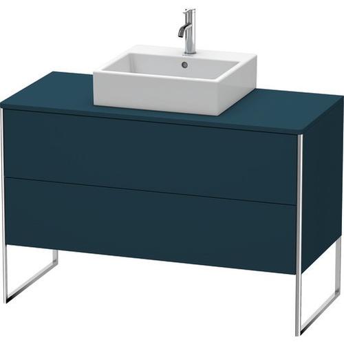 Duravit XSquare Konsolenwaschtischunterbau bodenstehend Nachtblau Seidenmatt 1200x548x778 mm - XS492 XS492209898