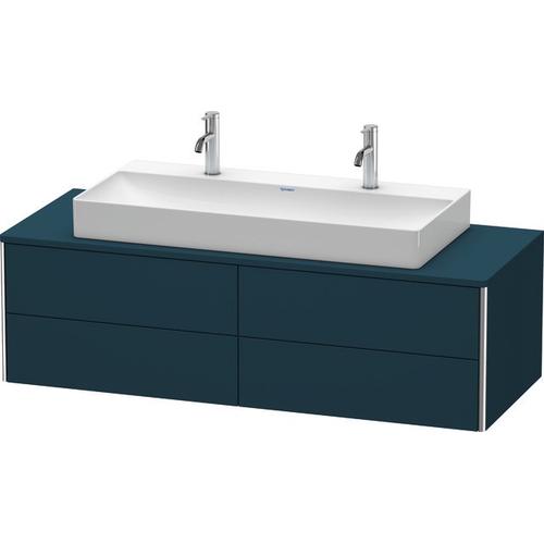 Duravit XSquare Konsolenwaschtischunterbau wandhängend Nachtblau Seidenmatt 1400x548x400 mm - XS4915 XS4915M9898