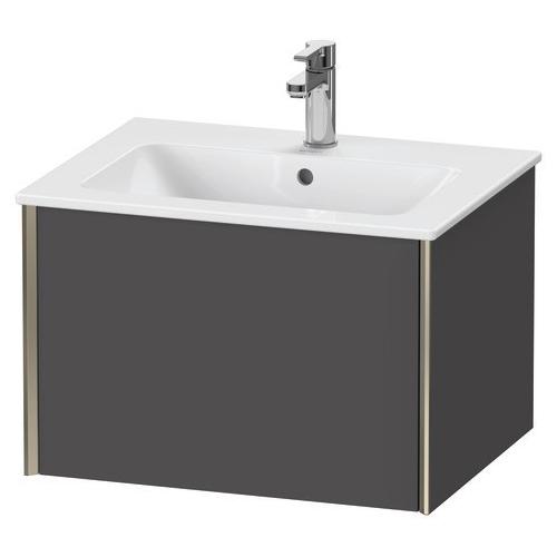 Duravit XViu Waschtischunterbau wandhängend Graphit Matt 610x480x400 mm - XV40250B149 XV40250B149