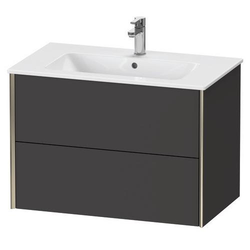 Duravit XViu Waschtischunterbau wandhängend Graphit Supermatt 810x480x560 mm - XV41260B1800E00 XV41260B1800E00