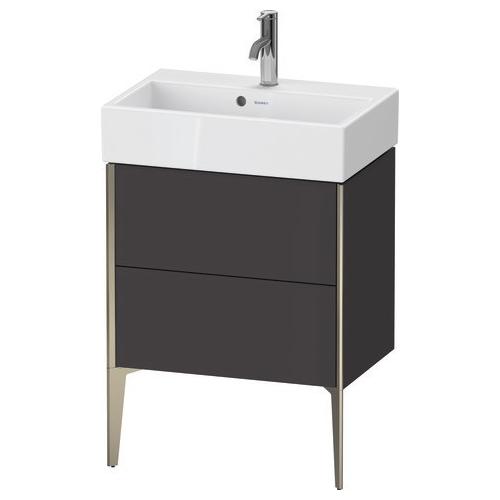 Duravit XViu Waschtischunterbau bodenstehend Graphit Supermatt 584x384x493 mm - XV44580B180 XV44580B180