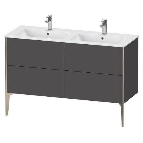 Duravit XViu Waschtischunterbau bodenstehend Graphit Matt 1280x480x594 mm - XV44850B1490D00 XV44850B1490D00