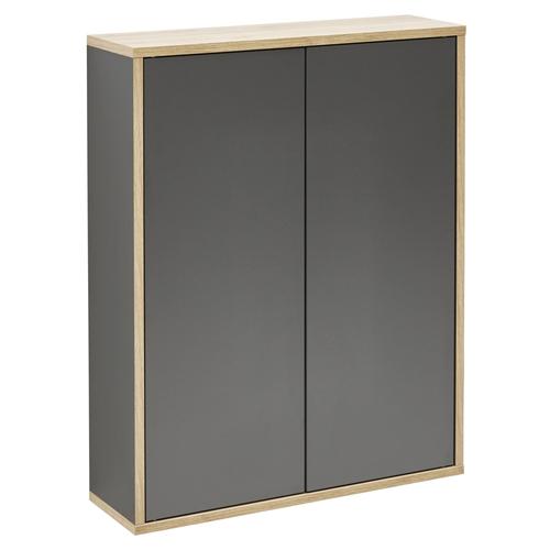 Fackelmann FINN Doppel-Hängeschrank ,60x75x20,5,Anth-AsEi,2T, Push, 84621 84621