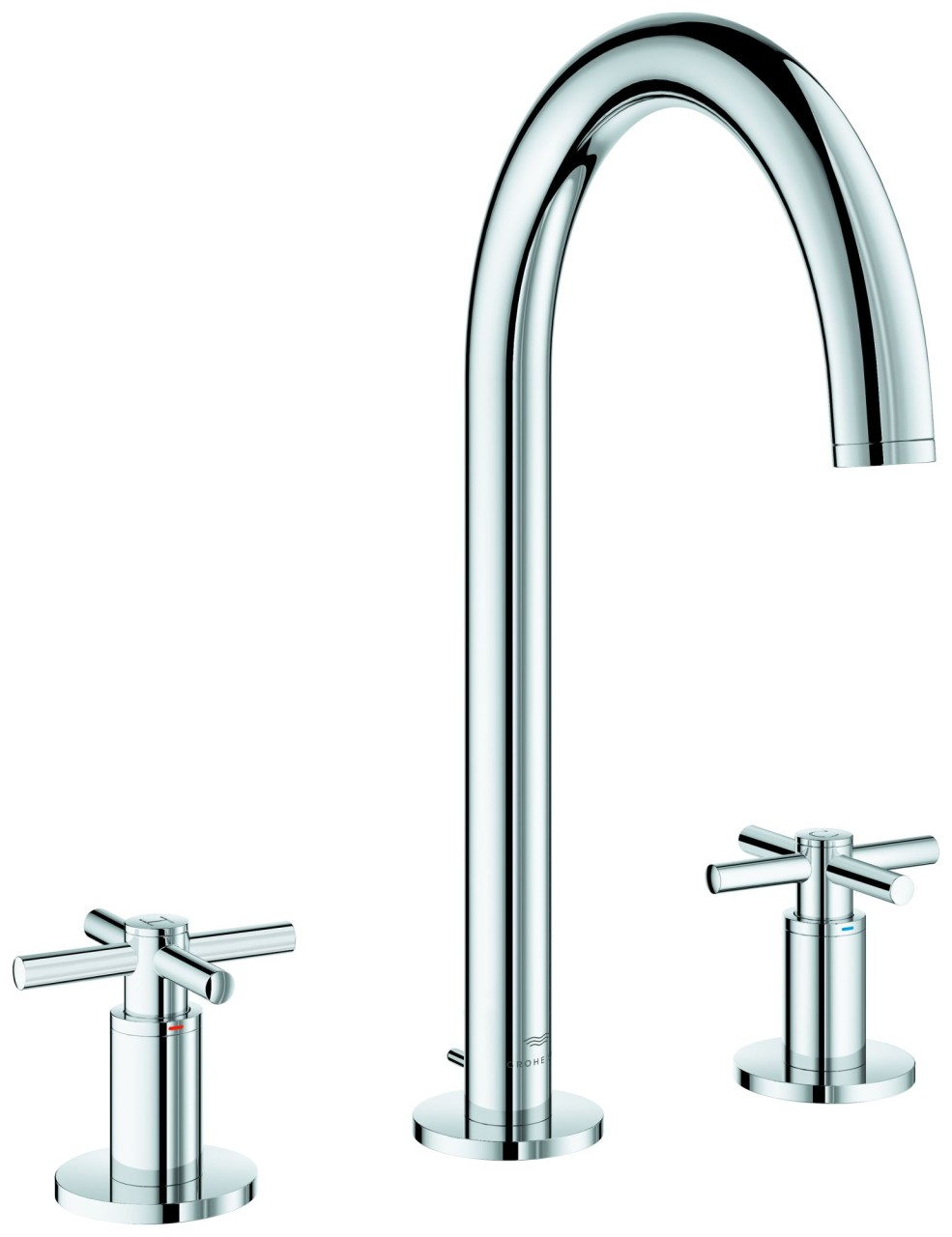 Grohe 3-Loch Waschtischarmatur Atrio 20643 20643000 Image