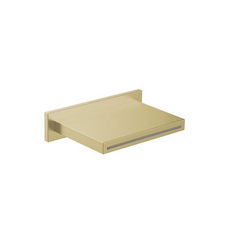 Herzbach spa ix pvd schwall wandauslauf 151 brass, Brass Steel, 21.694000.1.41 21.694000.1.41