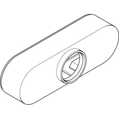 Hansgrohe Wannen- u. Brausenmischer Aufputz Axor Abdeckhaube weiss, 13983450 13983450 Image