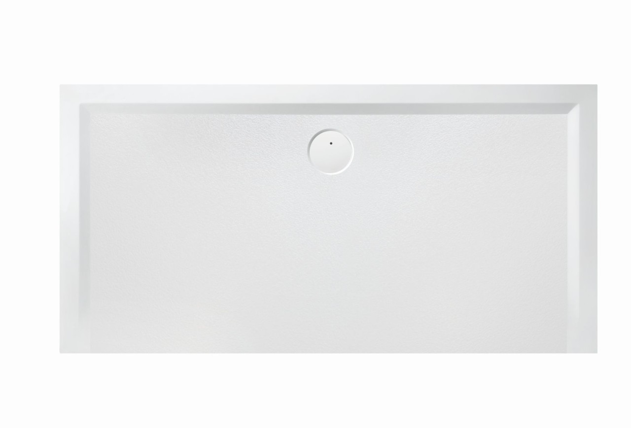 Hoesch Duschwanne Muna 1200x700x30 mit Antirutsch, Material Solique, steingrau, 4167.730 4167.730 Image