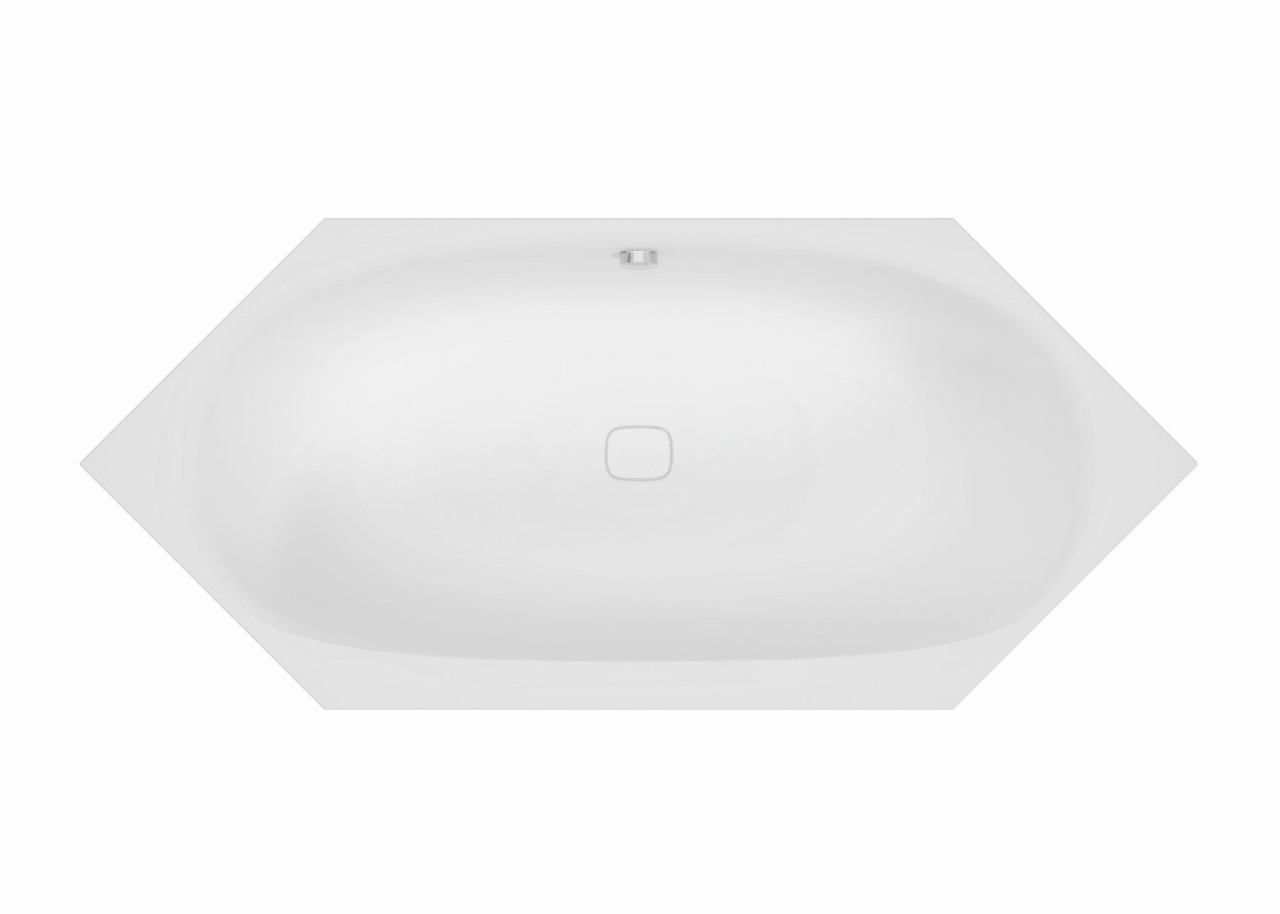 Hoesch Badewanne iSensi Sechseck 2050x900 Weiß, 3858.010 3858.010 Image