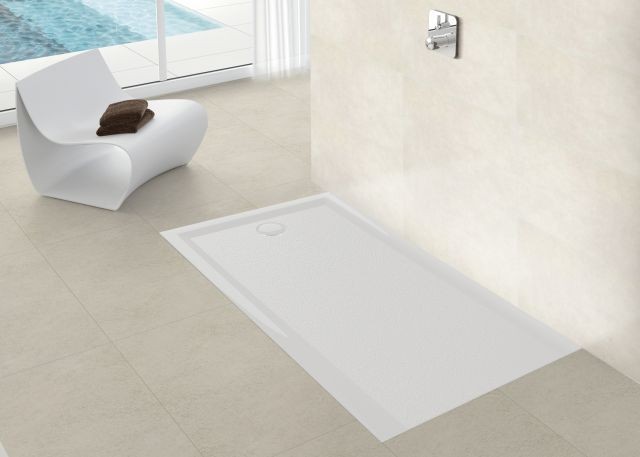Hoesch Duschwanne Muna S 1500x750x30 mit Antirutsch, Material Solique, Weiß, 4279.010 4279.010 Image