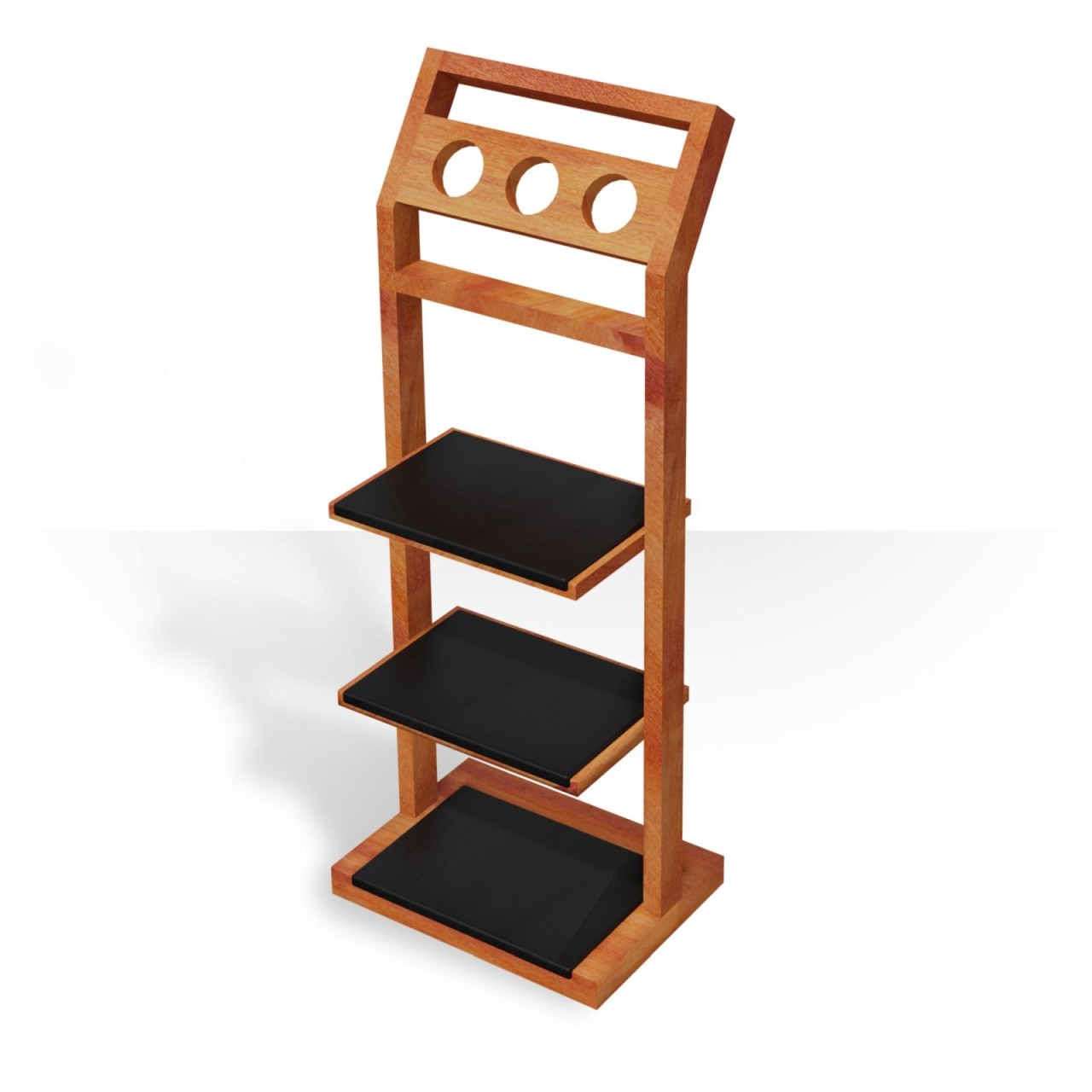 Hoesch Stummer Diener aus Doussie Holz wasserbeständig, mit PU-Auflage, 8921901 8921901 Image