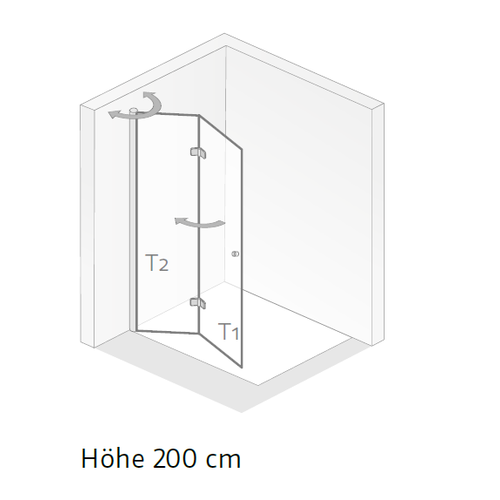 HSK Walk In Exkusiv 2.0 Drehfalttür 48206xxx