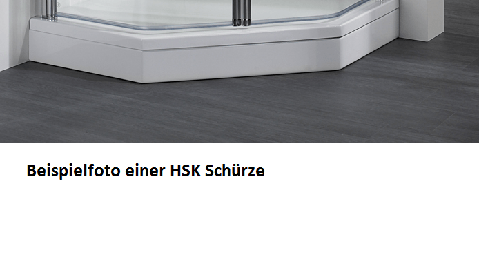 HSK Acryl Schürze 11 cm hoch, für HSK Viertelkreis Duschwanne 90 x 100 cm 505010-aegaeis Image