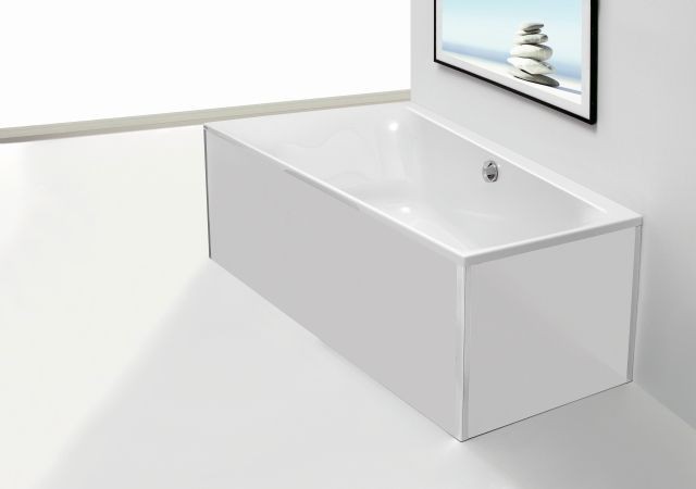Hoesch Glasverkleidung Weiss Vorwand Badewanne Rechteck 2000x1000 47853.550 47853.550 Image
