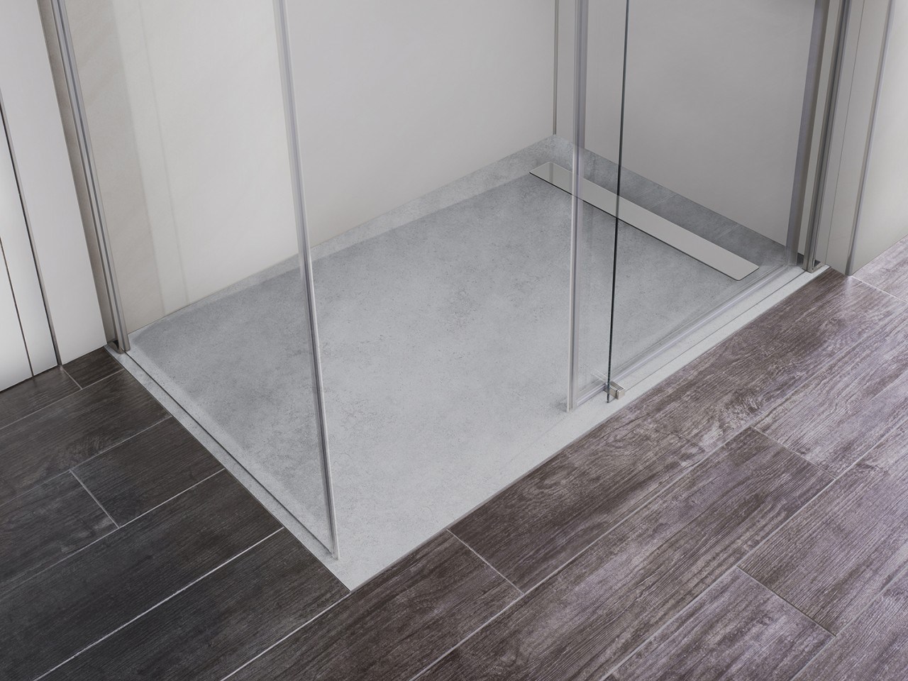 HSK Duschbodenelement mit Renodeco-Oberfläche und integrierter Ablaufrinne, 90 x 120 x 4,5 cm, Sands 5195120-604 Image