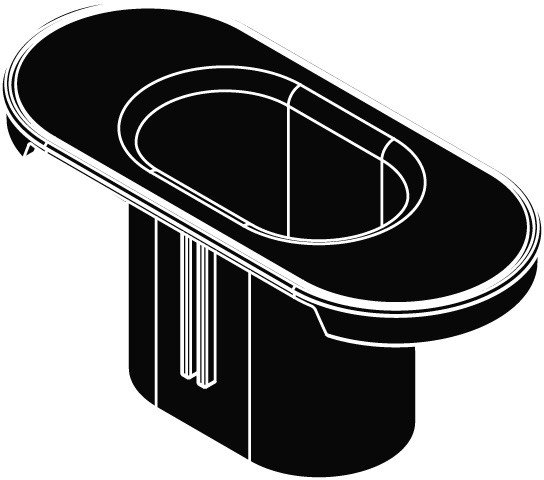 Kermi BC Geruchsverschluss DN40 für Ablauf Line schwarz, 6041582 6041582 Image