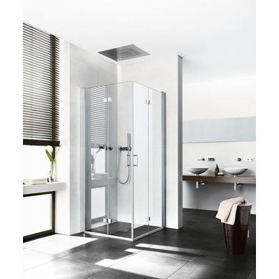 Kermi Eck-Halbteil links Diga 2CL 1400x2000, silber hochglanz, ESG Opaco mit KermiClean DI2CL14020VYK Image