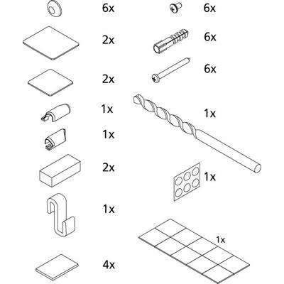 Kermi EBLI009 Set Montagekleinteile, 2534880 2534880 Image