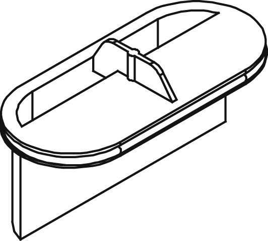 Kermi BC Geruchsverschluss Ablauf DN40 für Ablauf Line grau, 6037019 6037019 Image