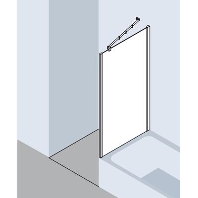 Kermi Seitenwand Filia XP UVD 0800x1600, silber hochglanz, ESG Opaco mit KermiClean FXUVD08016VYK Image