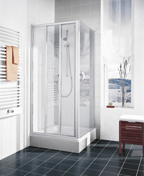 Kermi Gleittür Ibiza 2000 ST3 1200x2000, silber mattglanz, ESG klar, I2ST3120201AK I2ST3120201AK Image