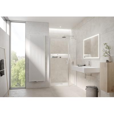 Kermi Pendeltür LIGA 1OL 1350x2000, silber mattglanz ESG klar mit KermiClean LI1OL135201PK Image
