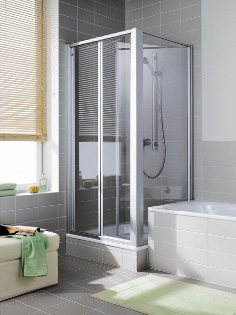 Kermi Seitenwand Ibiza 2000 TBD 0750x1850, silber mattglanz, ESG Opaco mit KermiClean I2TBD075181YK Image