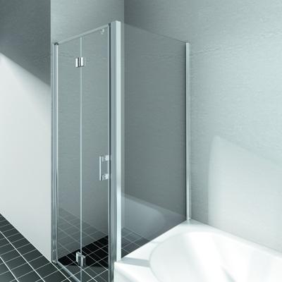 Kermi Seitenwand Liga TVD 0700x1600, silber hochglanz, ESG klar mit KermiClean, LITVD07016VPK LITVD07016VPK Image