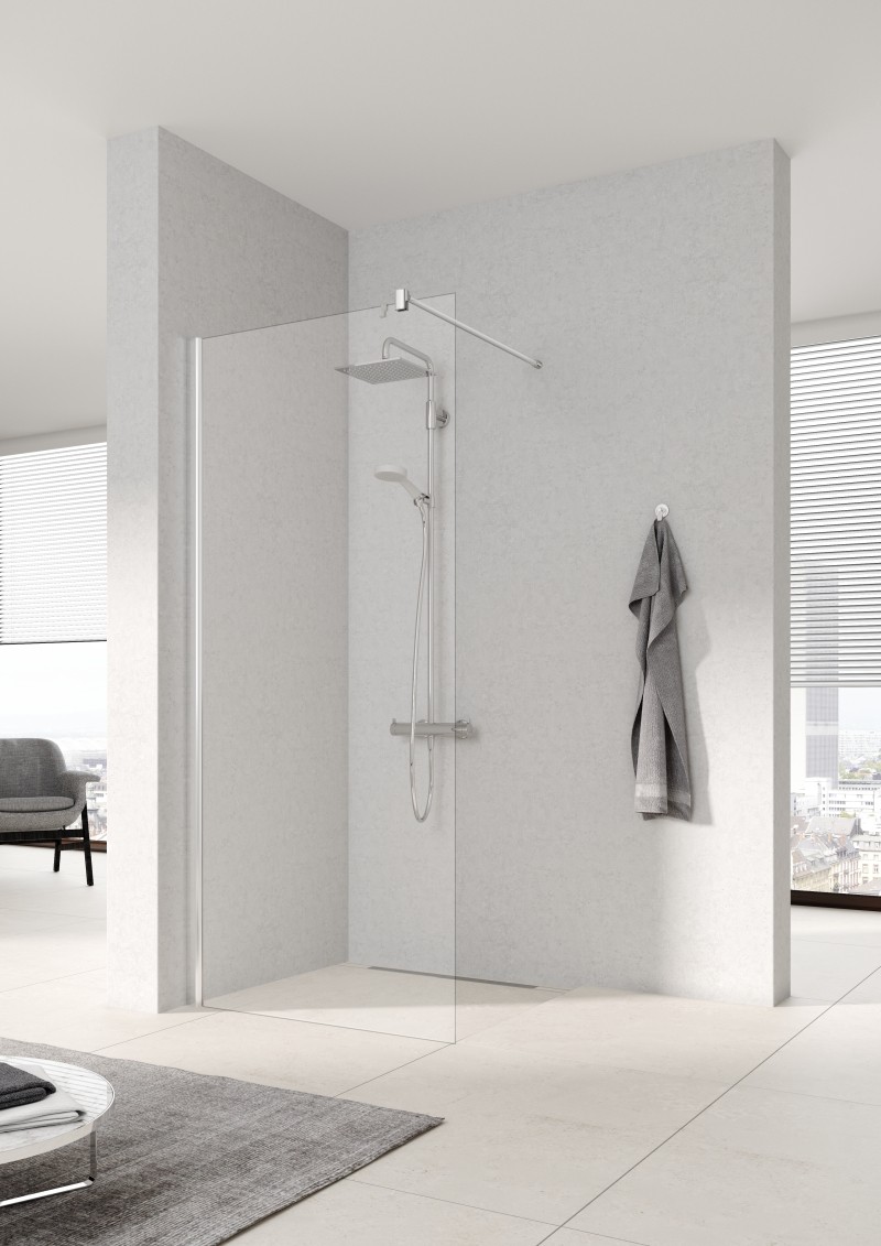 Kermi WALK-IN PEGA TWF 1100x1850 BV: 1080-1105 SIHG ESG klar Clean, PETWF11018VPK PETWF11018VPK Image