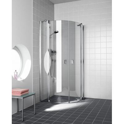 Kermi Viertelkreis Raya P55 1010x2000, silber mattglanz, ESG klar, RAP55101201AK RAP55101201AK Image