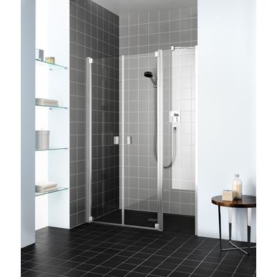 Kermi Pendeltür Raya PFL 1800x2000, silber mattglanz, ESG klar, RAPFL180201AK RAPFL180201AK Image
