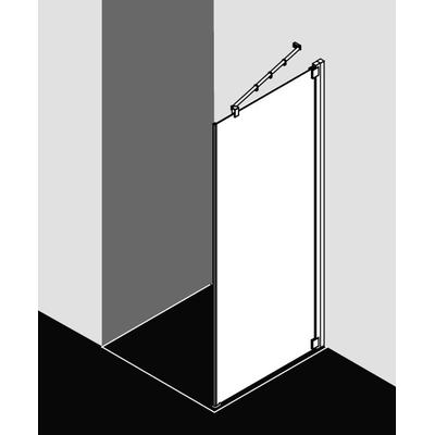 Kermi Seitenwand Raya TOR 1230x2000, silber mattglanz, ESG klar mit KermiClean, RATOR123201PK RATOR123201PK Image