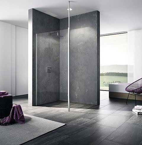 Kermi Walk-In XB WDR 1600x2000, silber hochglanz, ESG Opaco, XBWDR16020VUK XBWDR16020VUK Image