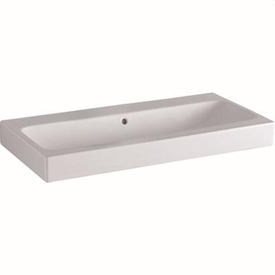 Geberit Waschtisch iCon, ohne Hahnloch, B: 900 mm, T: 485 mm, 124093600, weiss mit Keratec 124093600