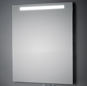 KOH-I-NOOR LED Wandspiegel mit Oberbeleuchtung, B: 1200, H: 1000, T: 33 mm L45789 Image