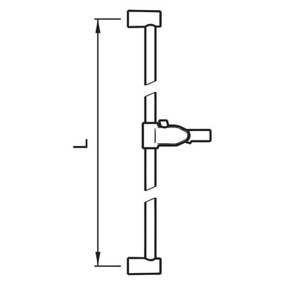 LAUFEN Anschlussbogen twin f.HB.Vollmet. HF504776462000 Image