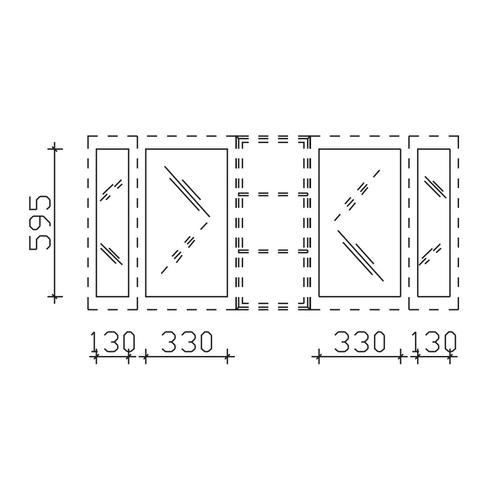 Pelipal Balto Innenspiegel ZIS00900E, B:, H:595, T:3mm ZIS00900E