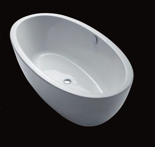 Repabad Ferrara 180/85 F freistehende Badewanne, L: 1800, B: 850, H: 600 mm, weiss 31519W Image