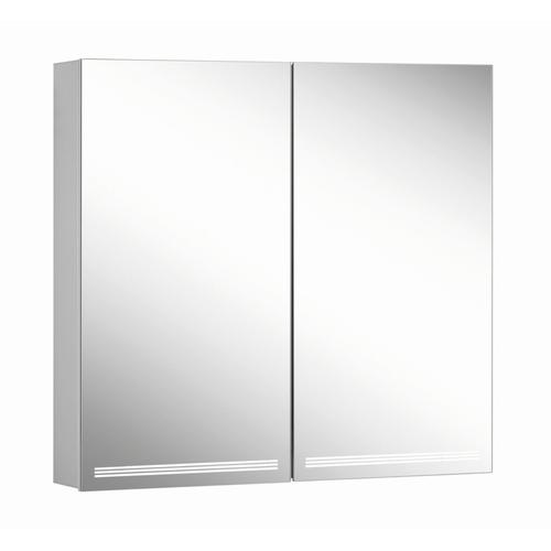 Schneider Spiegelschrank GRACE Line TW 80/2/TW, silbereloxiert, 116.480.02.50 116.480.02.50