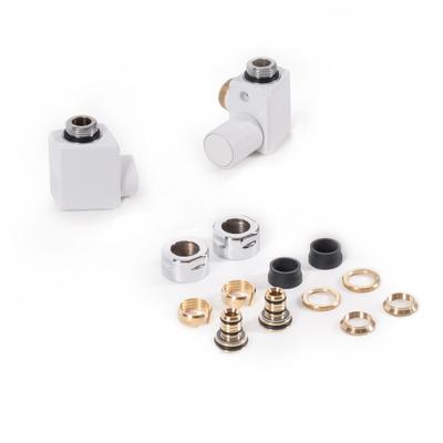 "Terma Set Regelventil DEXTER GZ 1/2" - Ø16x2, Ø15 rechts, TGERCD1-BI, Weiß TGERCD1-BI" Image
