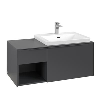 Villeroy & Boch Subway 3.0 Waschbeckenunterschrank, mit Beleuchtung, 2 Auszüge, 1001 x 423 x 500 mm, C571L2VR